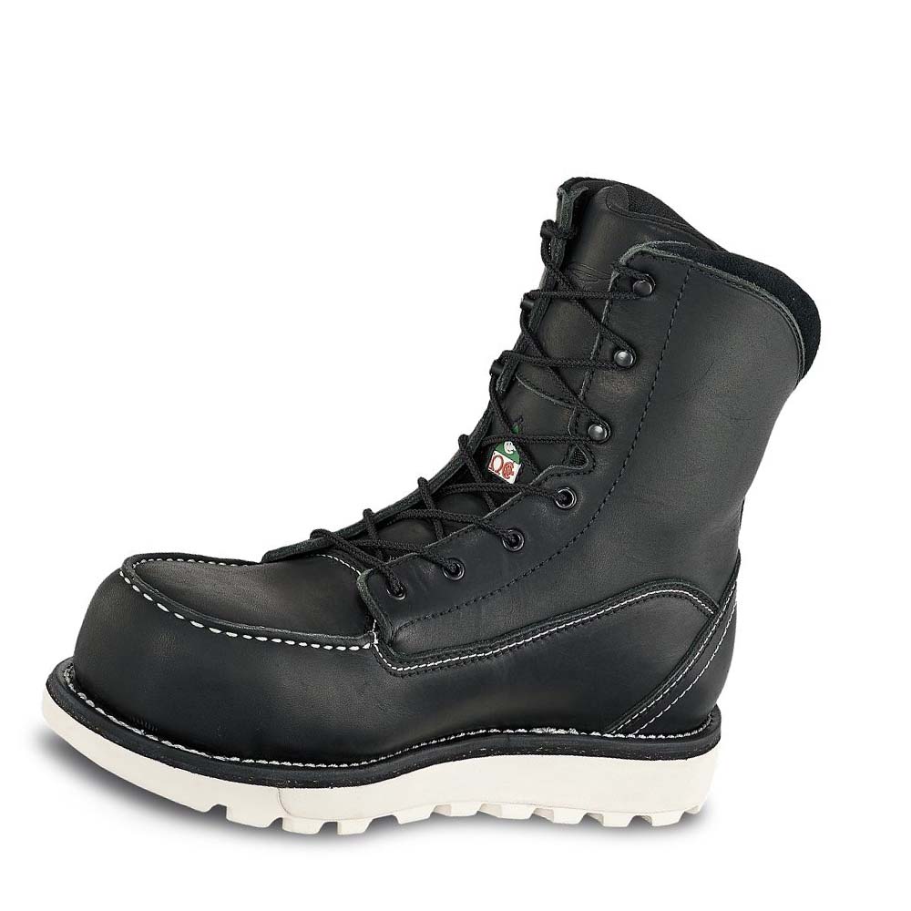 Red Wing Traction Tred Lite 8-inch CSA Safety Toe Women's Waterproof Boots Black | ZA 160OKI